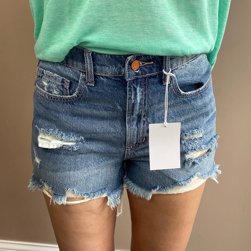 Distressed High Waisted Shorts